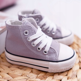 FRROCK Klassiset lasten lenkkarit korkealla vetoketjulla harmaa Filemon 1