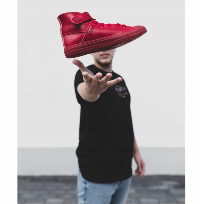 Miesten lenkkarit Big Star lämmitetty punainen Y174025FW 1