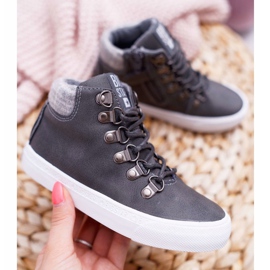 Lasten poikien kengät Tennarit Big Star Grey EE374040 harmaa 1