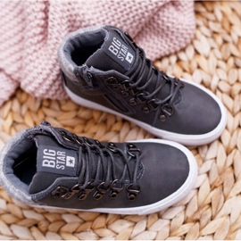 Lasten poikien kengät Tennarit Big Star Grey EE374040 harmaa 2