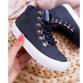 Lasten poikien lenkkarit Big Star Navy Blue EE374038 laivastonsininen 2