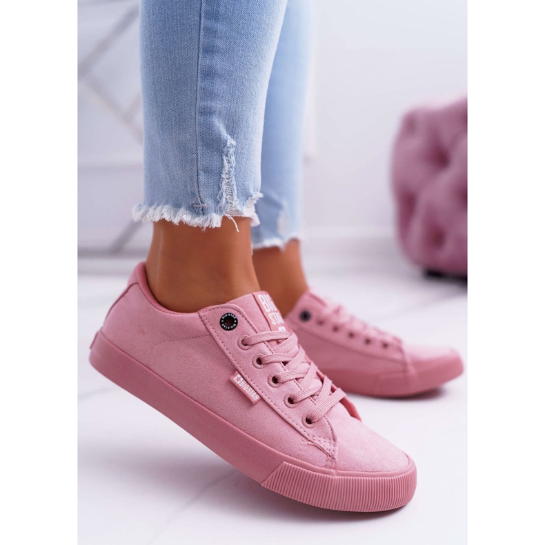 Naisten lenkkarit Big Star Suede Pinkki EE274047 vaaleanpunainen 1