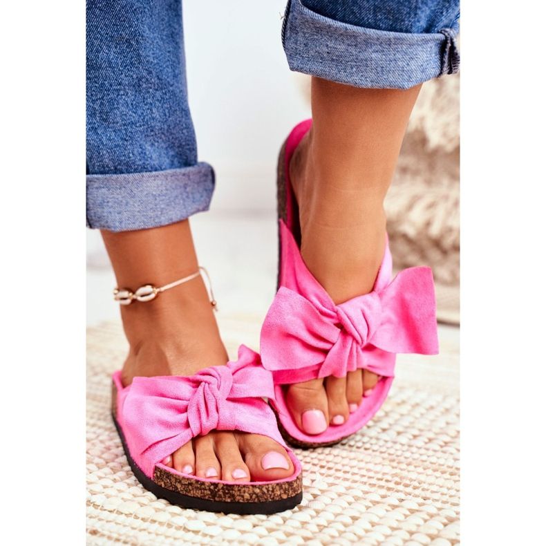 BUGO Naisten tossut Cork Neon Fuchsia Wendyssä vaaleanpunainen 1