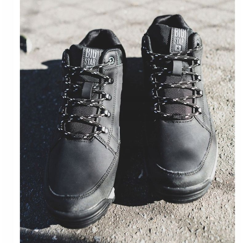 Miesten vaelluskengät Big Star High Outdoor Black EE174465 musta 1