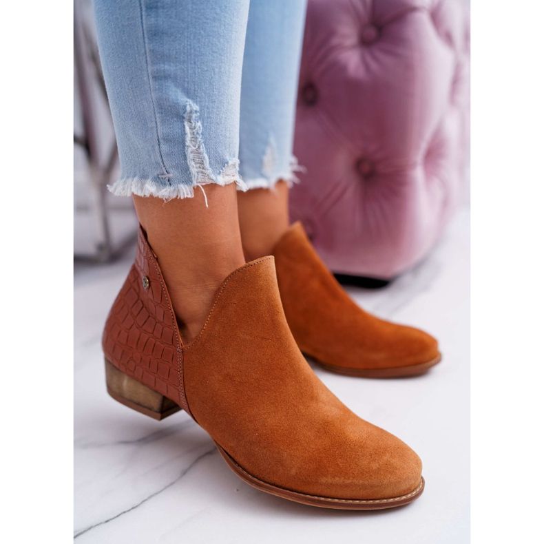 Naisten Matalakengät Maciejka Syksyn Nahka Punainen 04091-29 ruskea 1