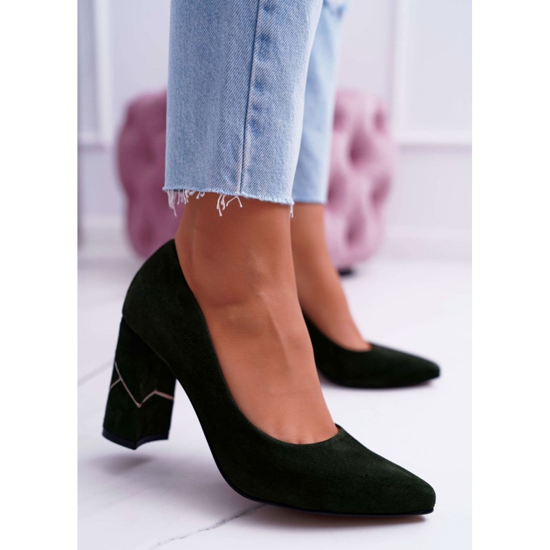 Naisten Avokkaat Laura Messi Suede Oliivi 2050 Tiffany vihreä 1