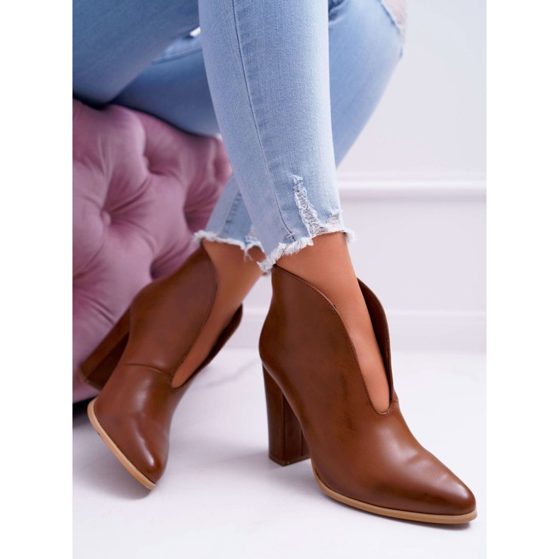 SEA Naisten saappaat kantapäässä, ruskea mantana 2