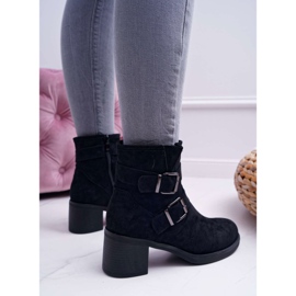 FRID Naisten saappaat korkokengät mokka musta Fagret 2