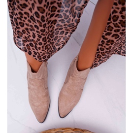 Naisten saappaat tasainen kantapää Beige Umberco 2