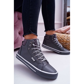 Naisten lenkkarit Big Star High Grey Warm EE274413 harmaa 1