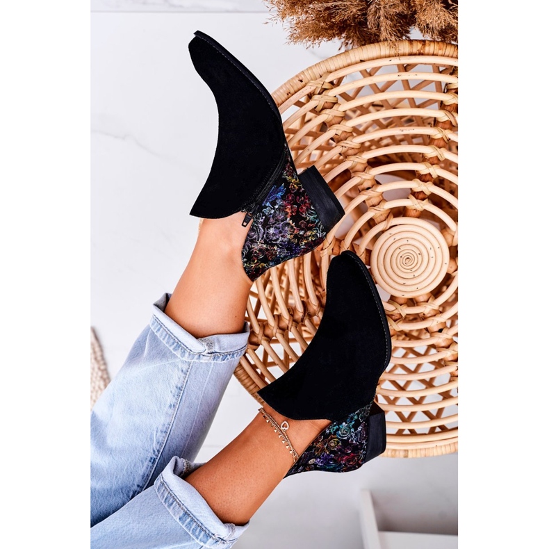 Naisten matalat saappaat Maciejka Spring Nahka Musta 04091-57 2