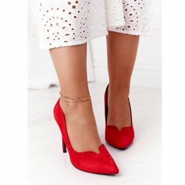 Naisten tikat Suede Red S.Barski Ziger punainen 1