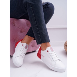 Naisten lenkkarit Cross Jeans Valkoinen EE2R4016C punainen 1