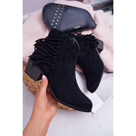 Mustat Agnes naisten cowboy -saappaat 1