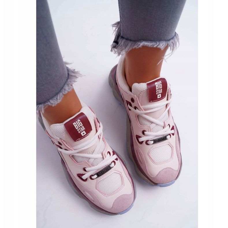 Naisten urheilukengät Big Star, Daniel Lopez FF274432 ruskea punainen monivärinen 2