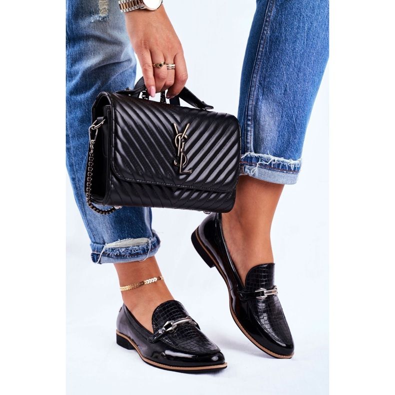 Naisten Brogues Maciejka Lakatut Loaferit Musta 4099A-01 / 00-1 1