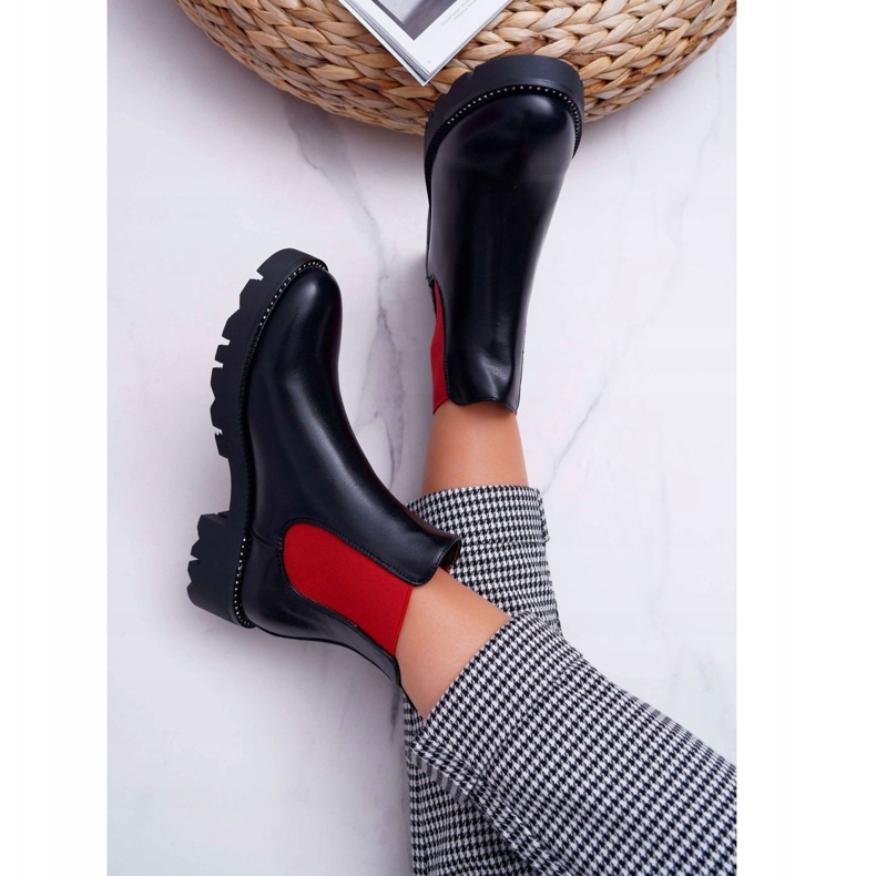 HAN Naisten saapikkaat Jodhpur saappaat Red Erasers Black Superpower punainen 2