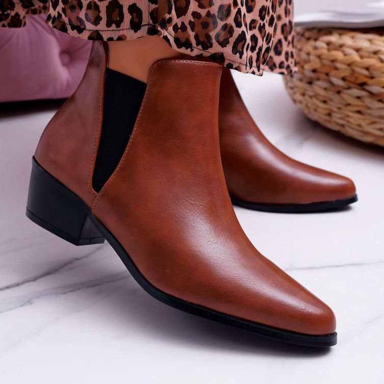 Naisten litteät saappaat Camel Murino ruskea 1