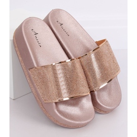 Samppanja N-59 Samppanjatossut paksulla pohjalla monivärinen keltainen 1