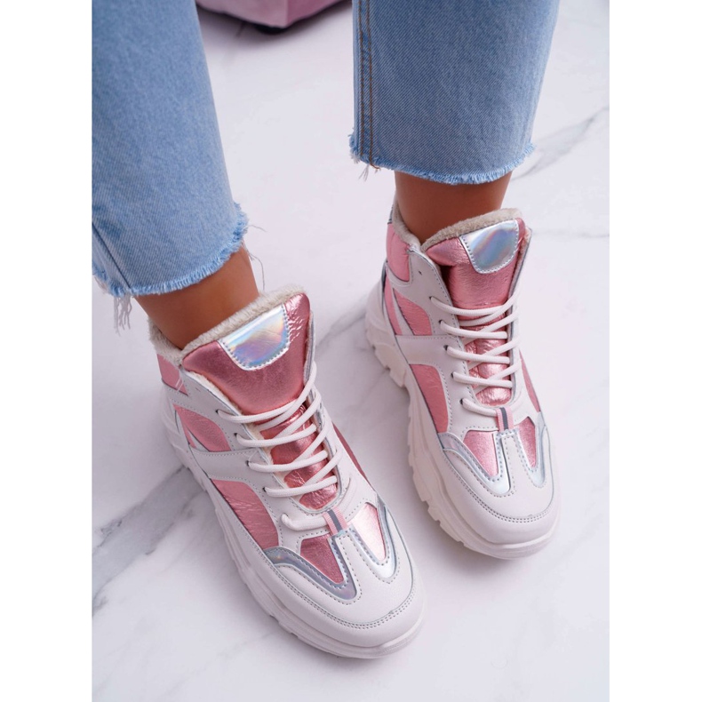 Naisten urheilukengät Vaaleanpunainen Lämmin Midrow 2