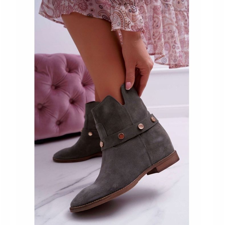 Naisten saappaat Laura Messi 1890 Mokkanahka Olive Darmah monivärinen vihreä 2