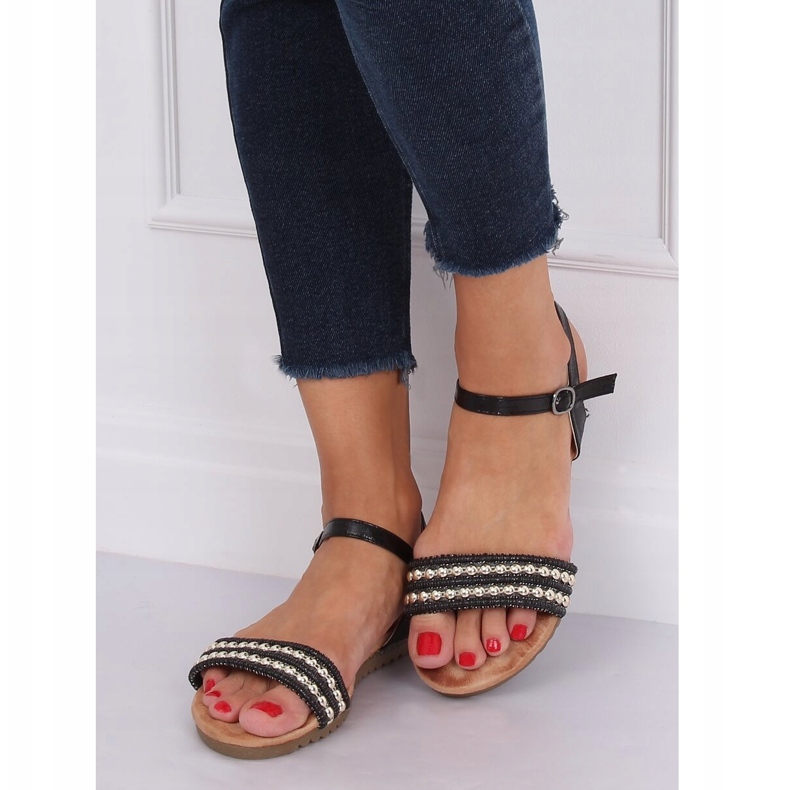 Mustat naisten sandaalit HT-68 Black 1