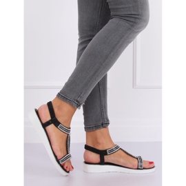Mustat naisten sandaalit 127-89 Musta 1