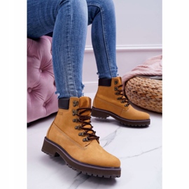 Naisten saappaat Trapperit Big Star Camel EE274035 ruskea 1