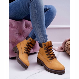 Naisten saappaat Trapperit Big Star Camel EE274035 ruskea 2