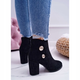 S.Barski Naisten mokkanahkakengät kantapäässä Black Barski 73-2 musta 2