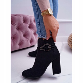 Naisten saappaat korkokengät mokka Tola S.Barski musta 1