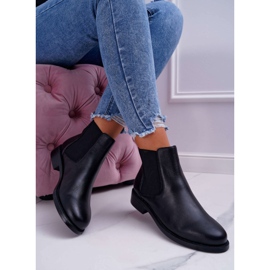 S.Barski Naisten Saappaat Chelsea -saappaat Matalakorkoiset Nahka Musta Barski W1901 1