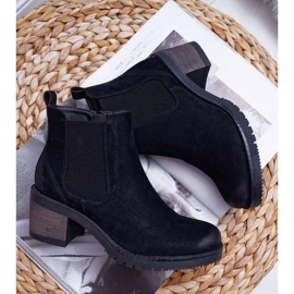 Naisten saappaat korkokenkiä Sergio Leone Black Br BT702 musta 1