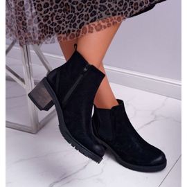 Naisten saappaat korkokenkiä Sergio Leone Black Br BT702 musta 2