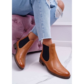 Naisten saappaat Nahkaiset Jodhpur -saappaat Maciejka Camel 04359 ruskea 2