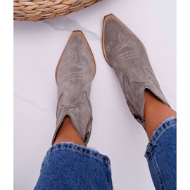 Nicole Naisten nahkaiset cowboy -saappaat Cappucino Batty ruskea 2