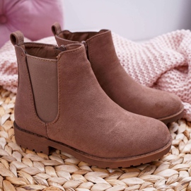 POPA Lasten saappaat, joissa tasainen kantapää Khaki Mergolo 2