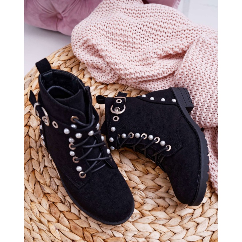 POPA Lasten saappaat Pearl Black Nargos musta 1