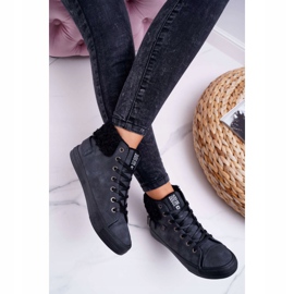 Naisten lenkkarit Big Star High Warm Black EE274080 musta 2