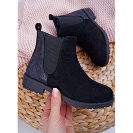 POPA Nuoret musta Mergolo Flat Heel Boots 1