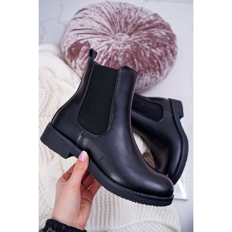 EVE Naisten saapikkaat Jodhpur Black 8BT35-1489 musta 1