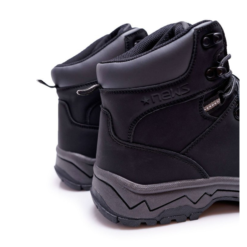 EVE Miesten mustat lämpimät vaelluskengät Derex 1