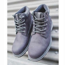 Miesten vaelluskengät Nahka Big Star Musta EE174228 1