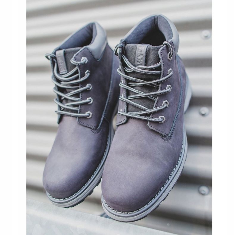 Miesten vaelluskengät Nahka Big Star Musta EE174228 1