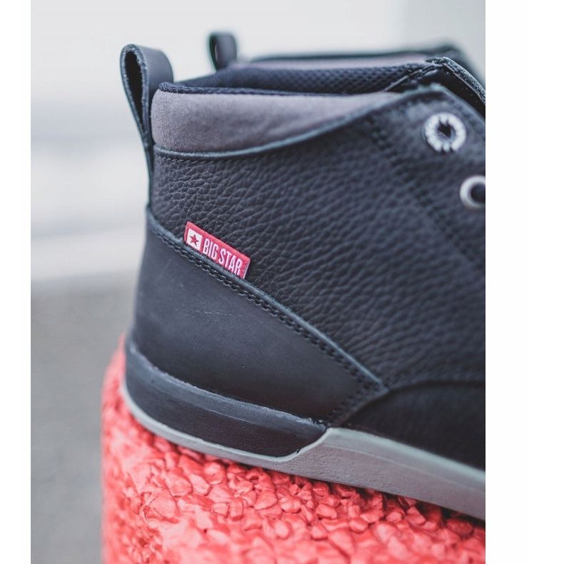 Miesten saappaat Nahka Big Star Musta EE174197 1