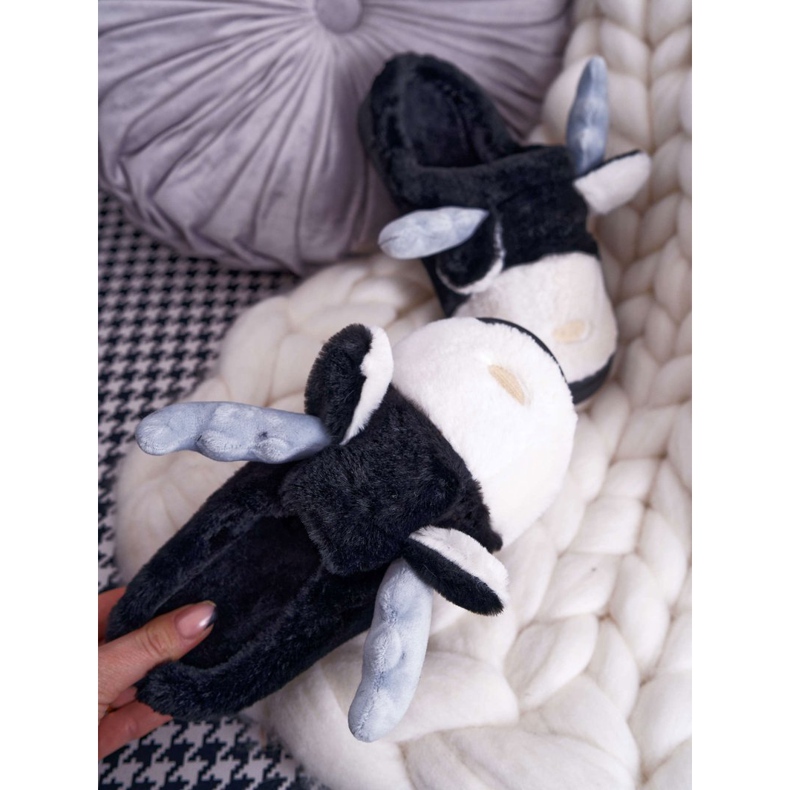 FRID Naisten tohvelit turkis musta poro Deff 2