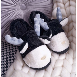 FRID Naisten tohvelit turkis musta poro Deff 1