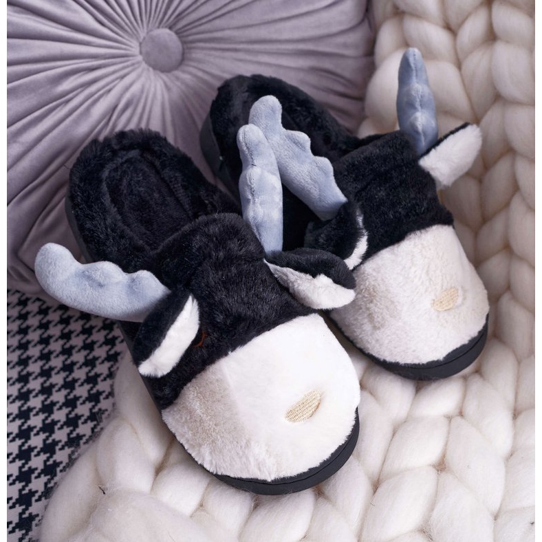 FRID Naisten tohvelit turkis musta poro Deff 1