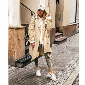 SEA Naisten urheilukengät Paksu pohja Beige Cardamon 1