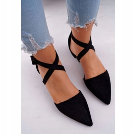 PS1 Naisten mokkanahkabalerit Spitz Black Vontaressa musta 2